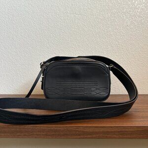 AllSaint Crossbody Bag Navy Leather Western Stitching